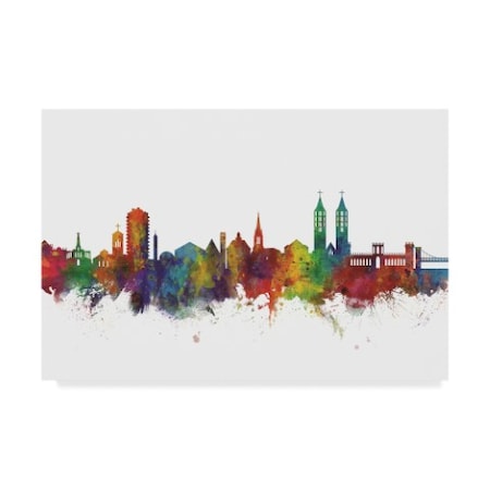 Michael Tompsett 'Kassel Germany Skyline Ii' Canvas Art,16x24